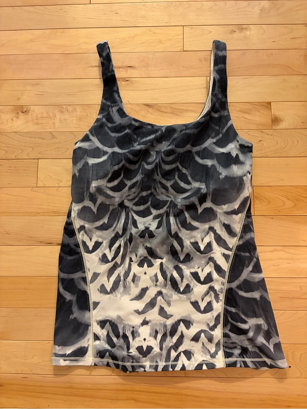 lululemon athletica Black & White Patterned Tank Top